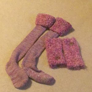 Noelle boot socks and hand warmers